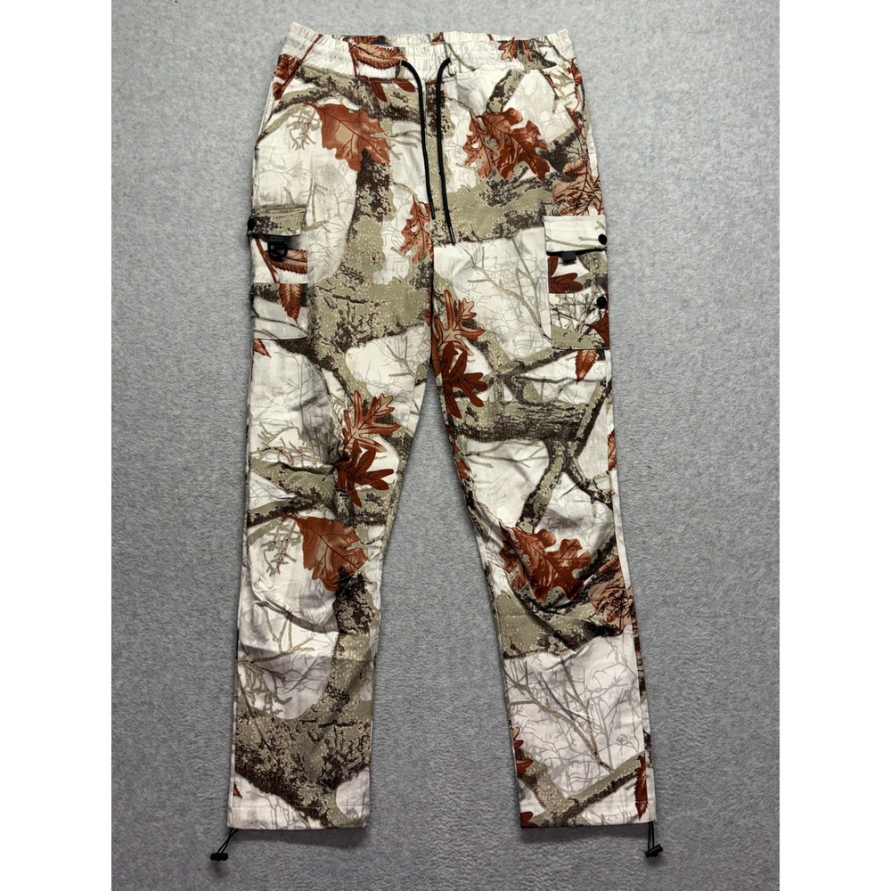 Retro Stitch Camo Cargo Pants Mens 2XL White Brown Real Tree TWZ-80-SC-B
